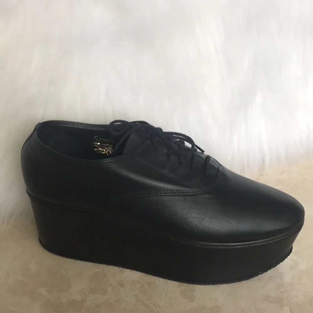 repetto plataform leathers Italian shoes size 8​​​​